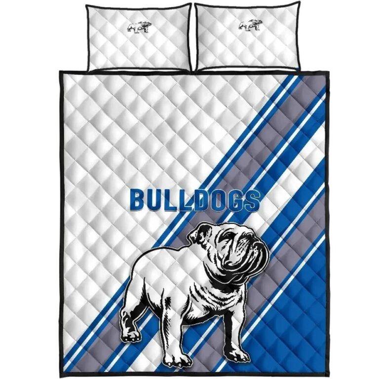 NRL Canterbury-Bankstown Bulldogs Quilt Bed Set Simple Style