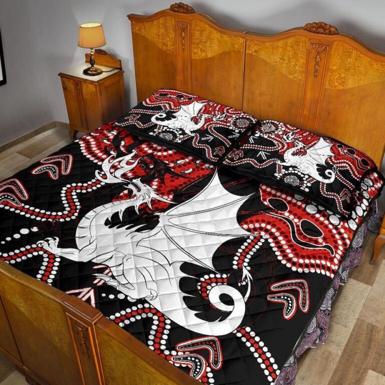 NRL Dragons Quilt Bed Set St. George Indigenous Limited