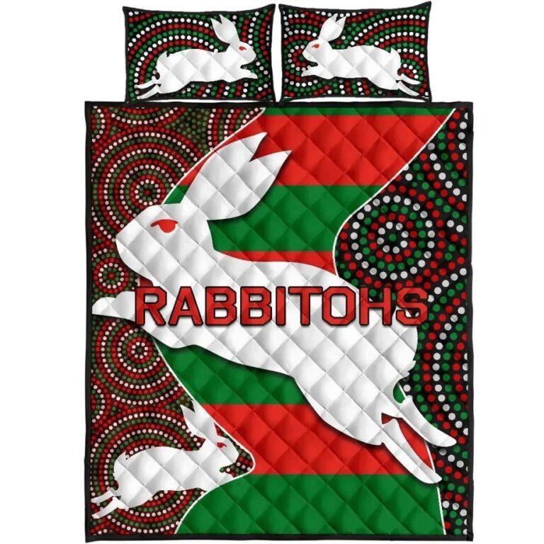 NRL Rabbitohs Quilt Bed Set