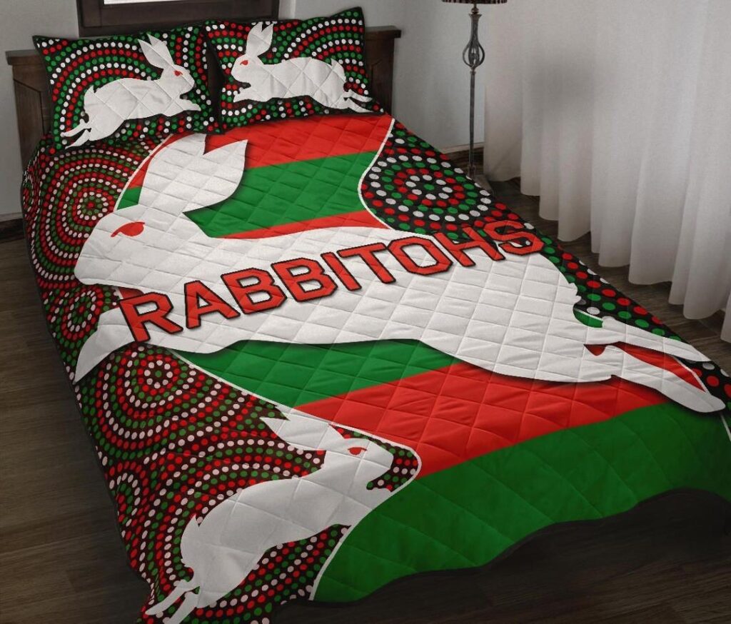 NRL Rabbitohs Quilt Bed Set