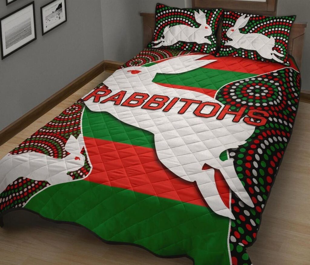NRL Rabbitohs Quilt Bed Set