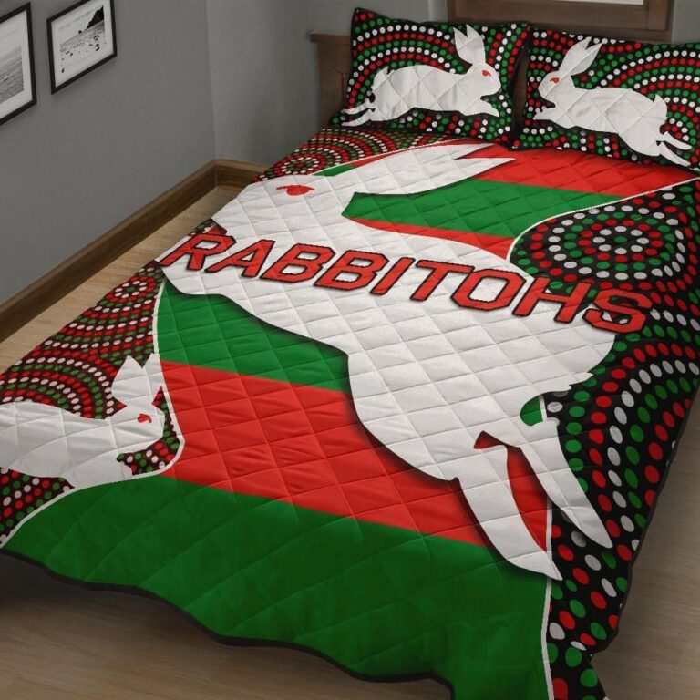 NRL Rabbitohs Quilt Bed Set
