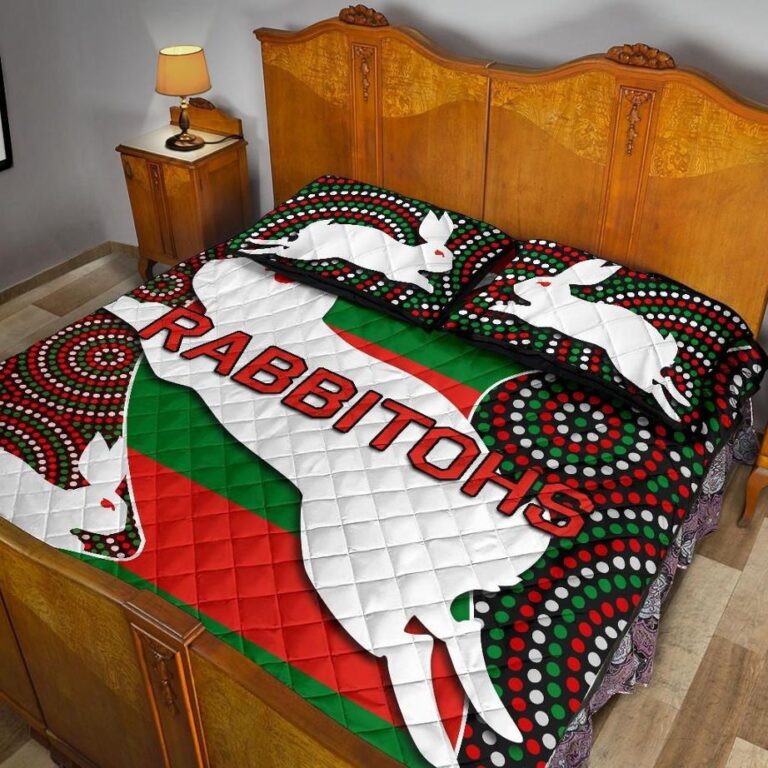 NRL Rabbitohs Quilt Bed Set