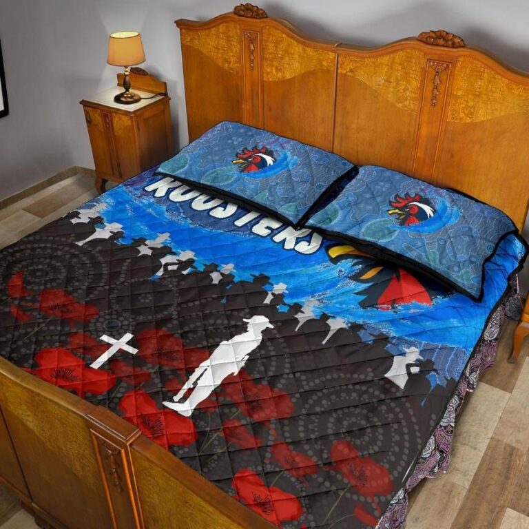 NRL Sydney Roosters Aboriginal Quilt Bed Set Prairie Style