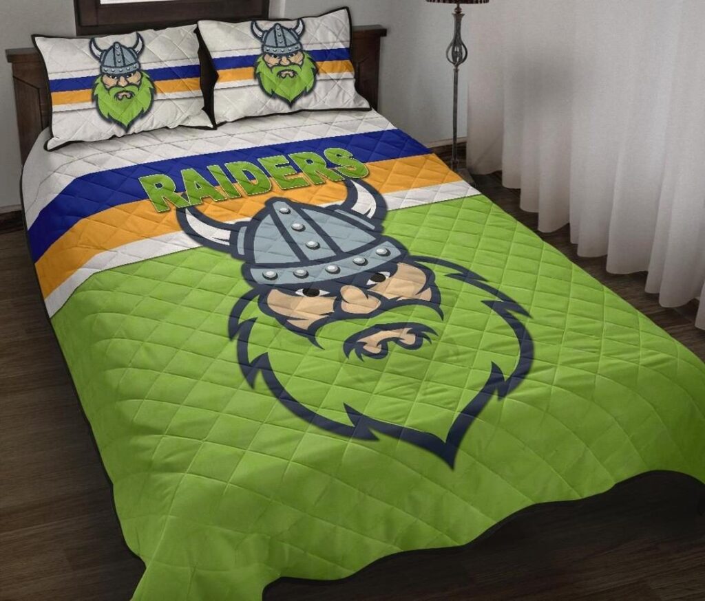 NRL Canberra Quilt Bed Set Raiders Viking