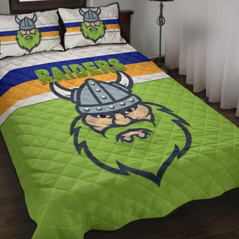 NRL Canberra Quilt Bed Set Raiders Viking