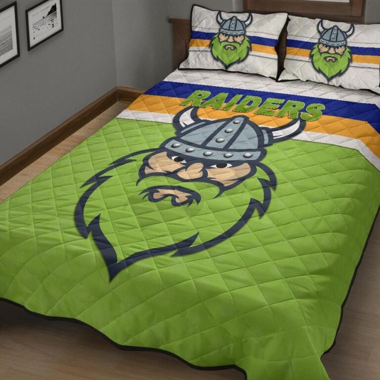 NRL Canberra Quilt Bed Set Raiders Viking