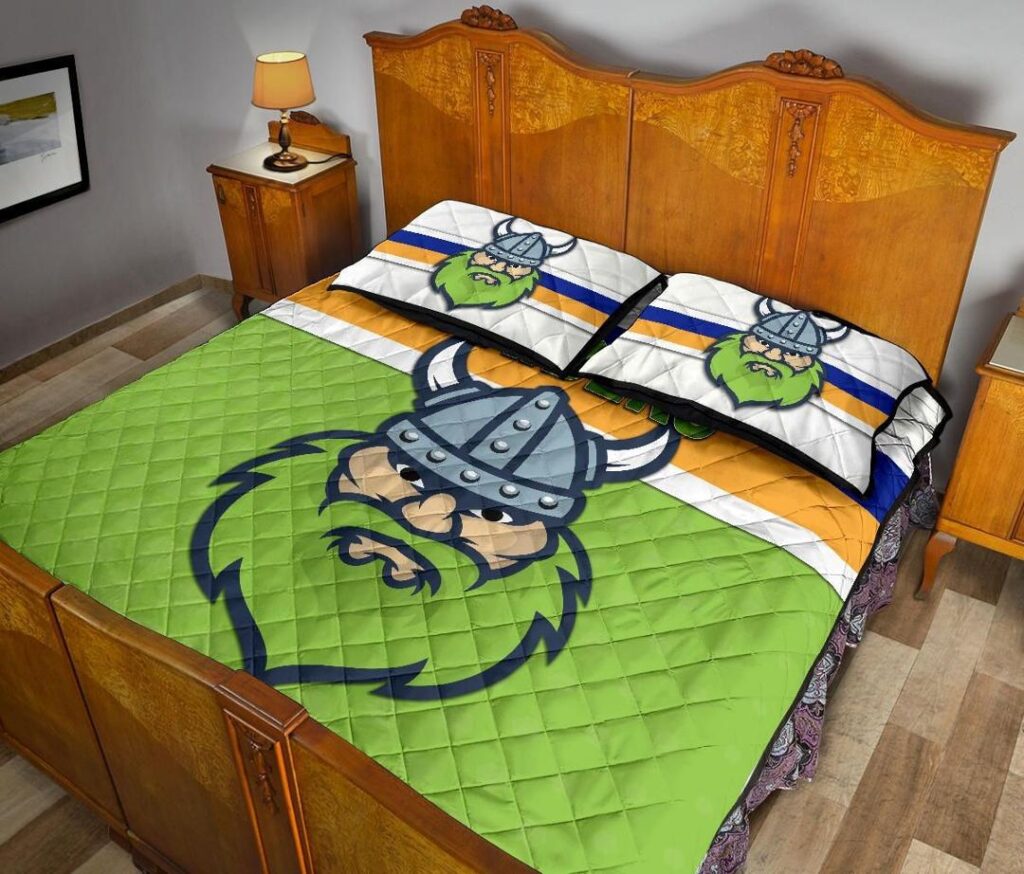 NRL Canberra Quilt Bed Set Raiders Viking