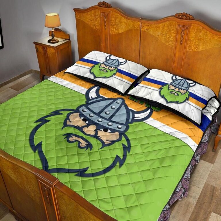 NRL Canberra Quilt Bed Set Raiders Viking