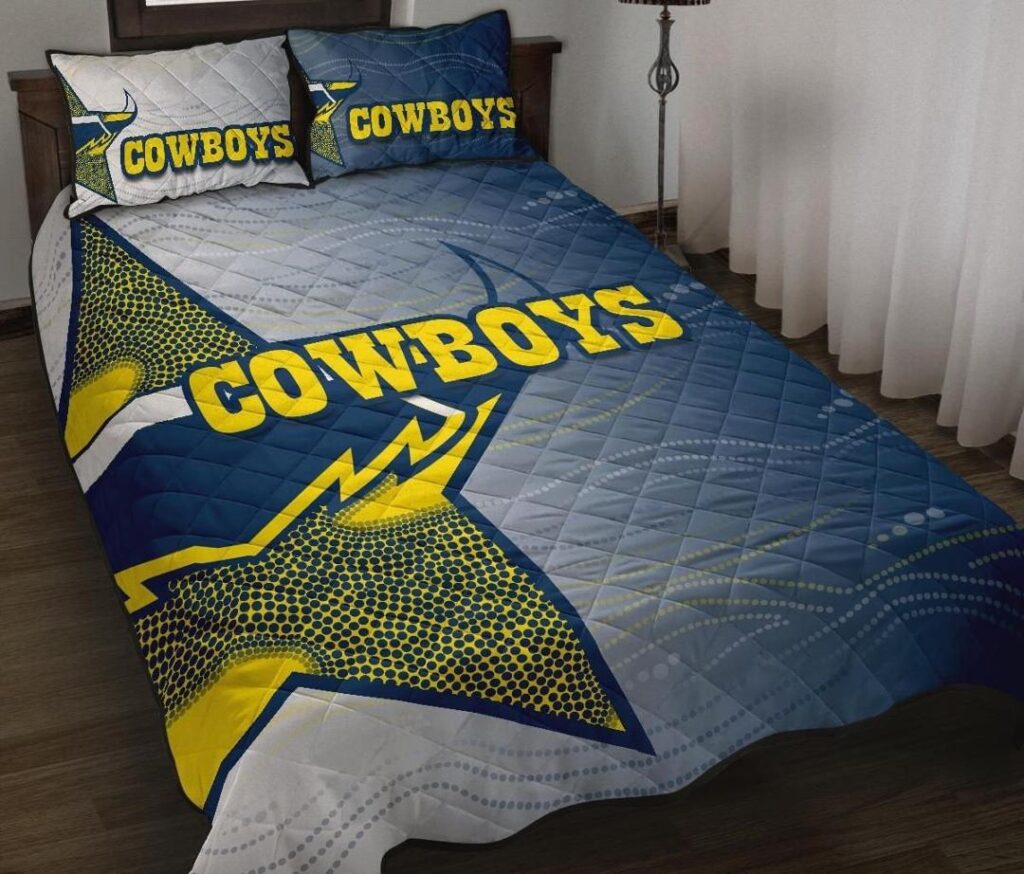 NRL Cowboys Quilt Bed Set Aboriginal Style
