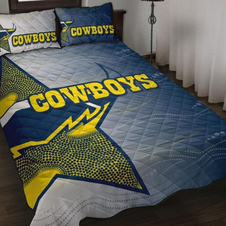 NRL Cowboys Quilt Bed Set Aboriginal Style