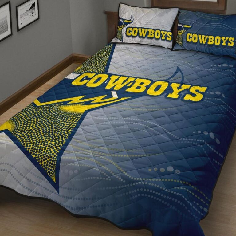 NRL Cowboys Quilt Bed Set Aboriginal Style