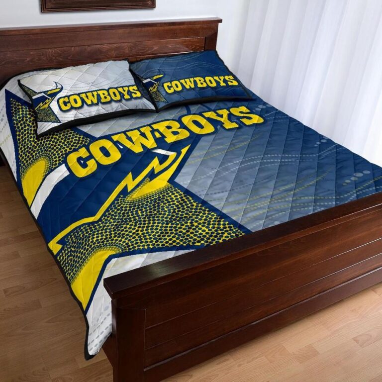 NRL Cowboys Quilt Bed Set Aboriginal Style