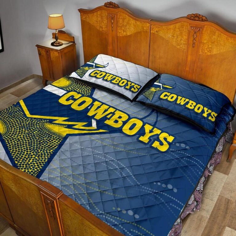 NRL Cowboys Quilt Bed Set Aboriginal Style