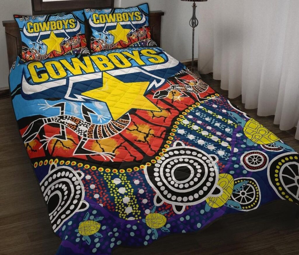 NRL Cowboys Indigenous Quilt Bed Set