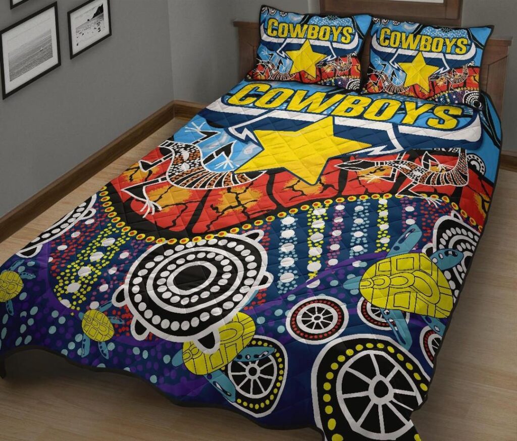 NRL Cowboys Indigenous Quilt Bed Set