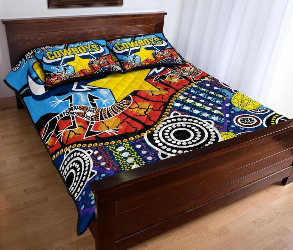 NRL Cowboys Indigenous Quilt Bed Set