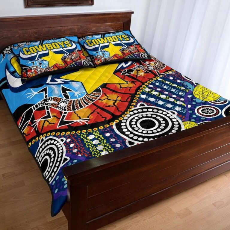 NRL Cowboys Indigenous Quilt Bed Set