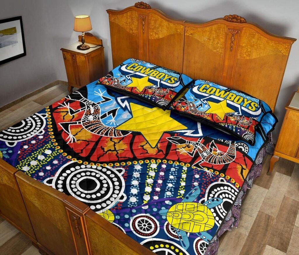 NRL Cowboys Indigenous Quilt Bed Set