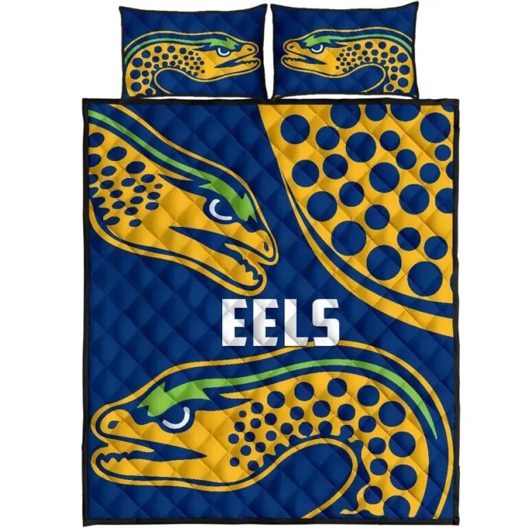 NRL Parramatta Quilt Bed Set Eel