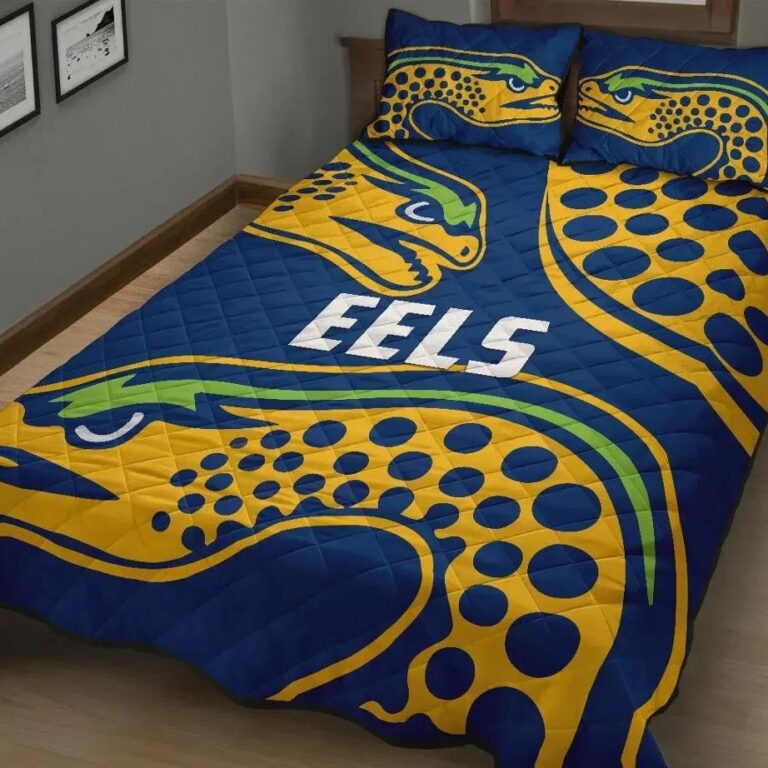 NRL Parramatta Quilt Bed Set Eel