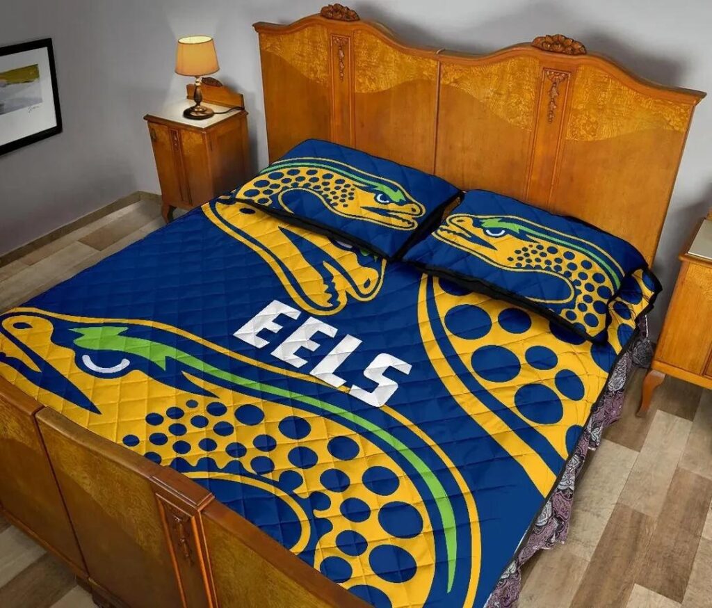 NRL Parramatta Quilt Bed Set Eel