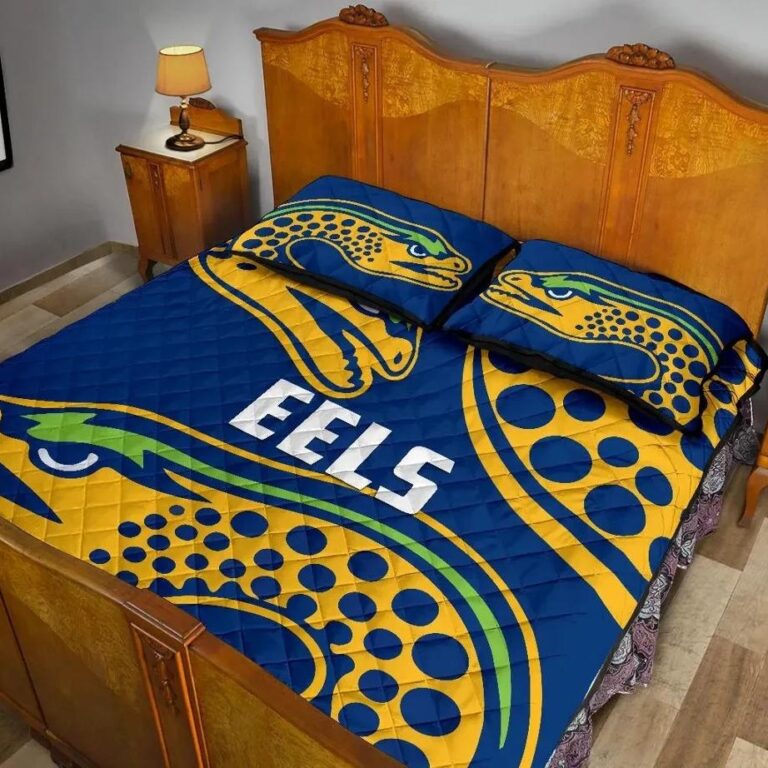 NRL Parramatta Quilt Bed Set Eel