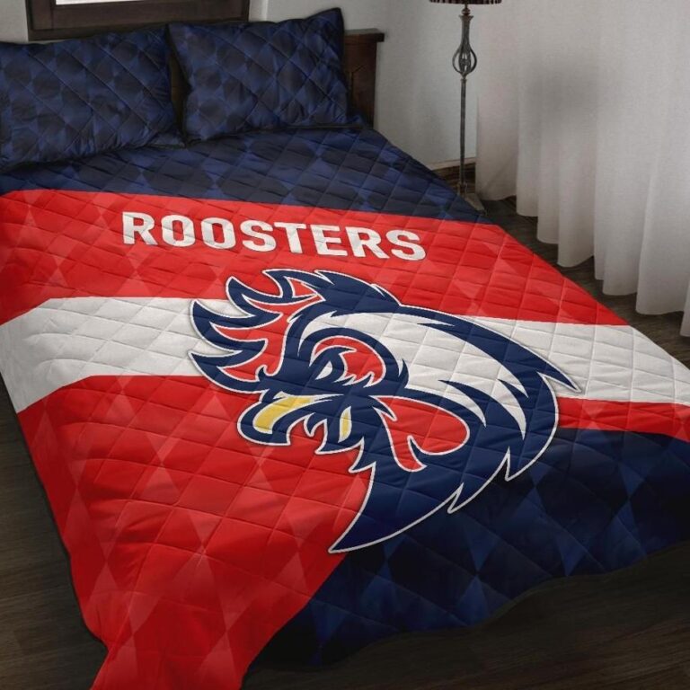 NRL Sydney Quilt Bed Set Roosters Sporty Style