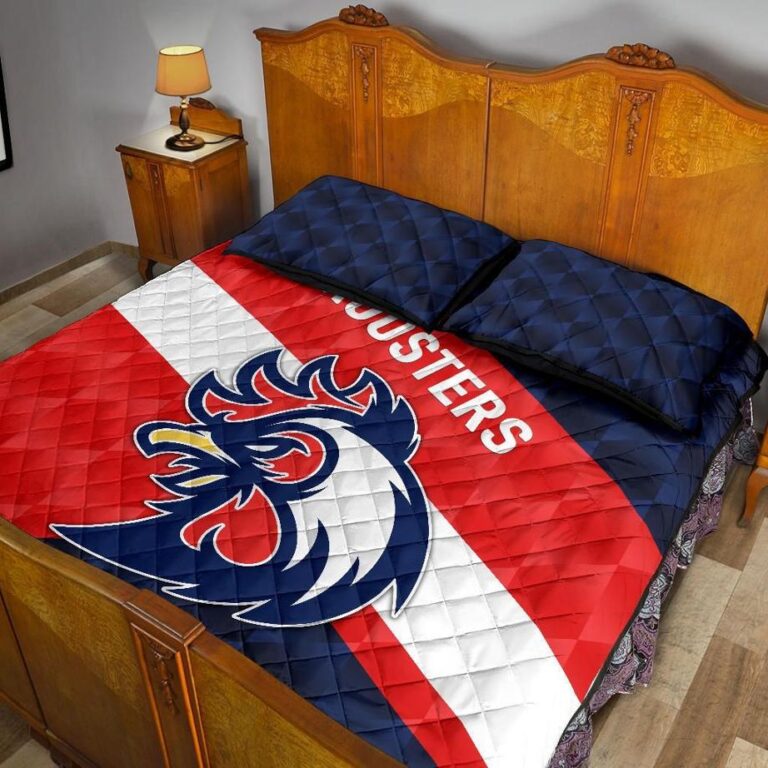 NRL Sydney Quilt Bed Set Roosters Sporty Style