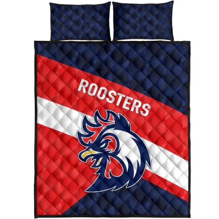 NRL Sydney Quilt Bed Set Roosters Sporty Style