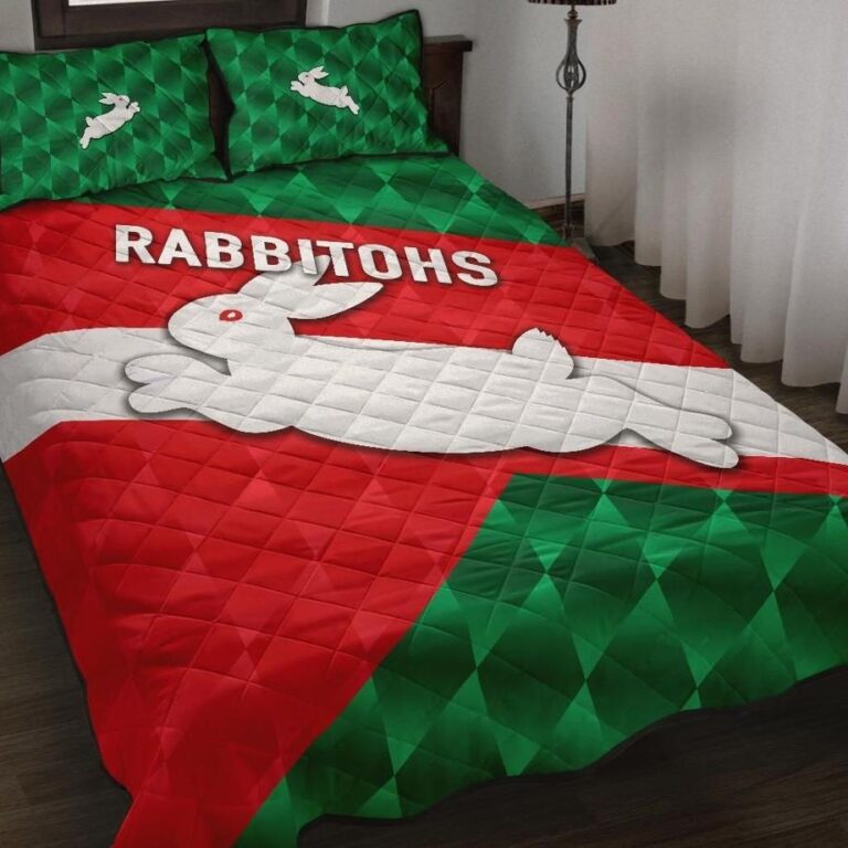 NRL Rabbitohs Quilt Bed Set Sporty Style