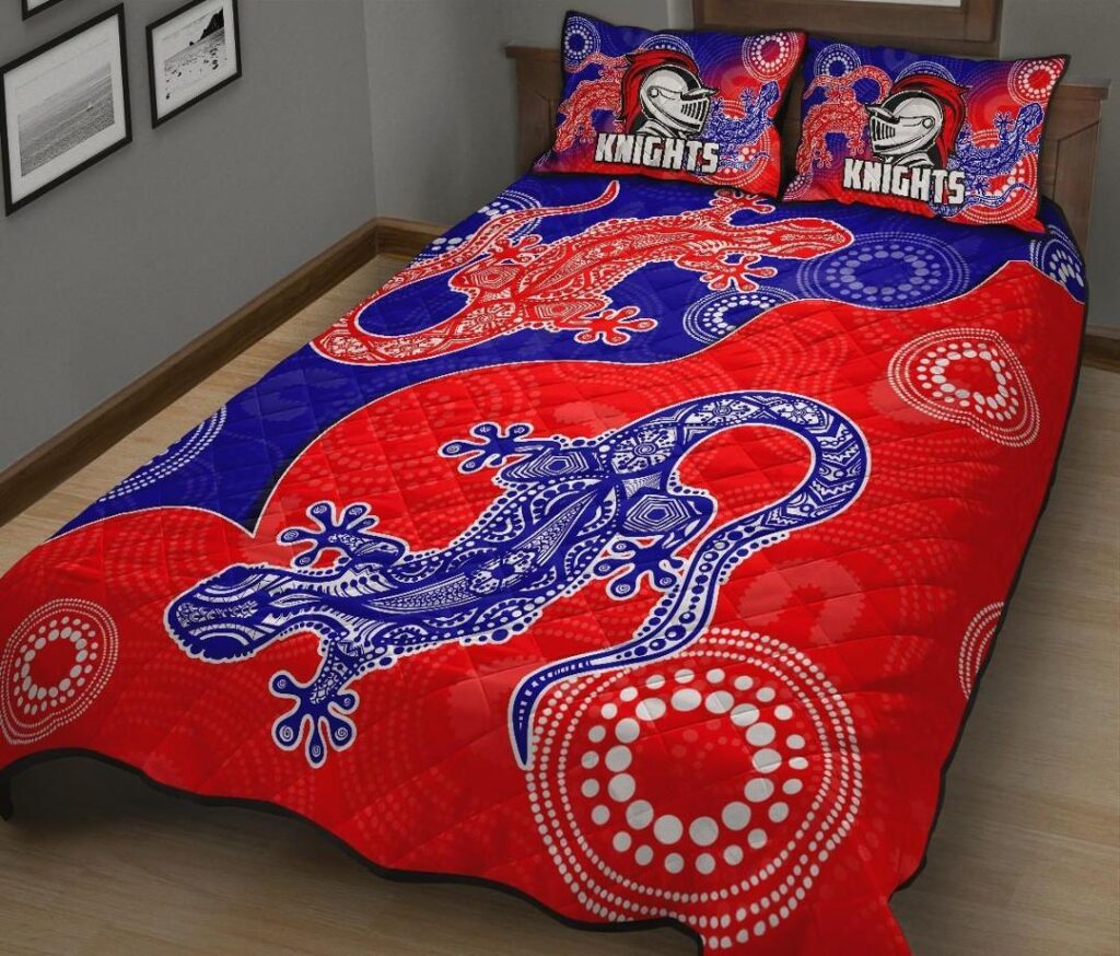 NRL Newcastle Knights Quilt Bed Set Aboriginal