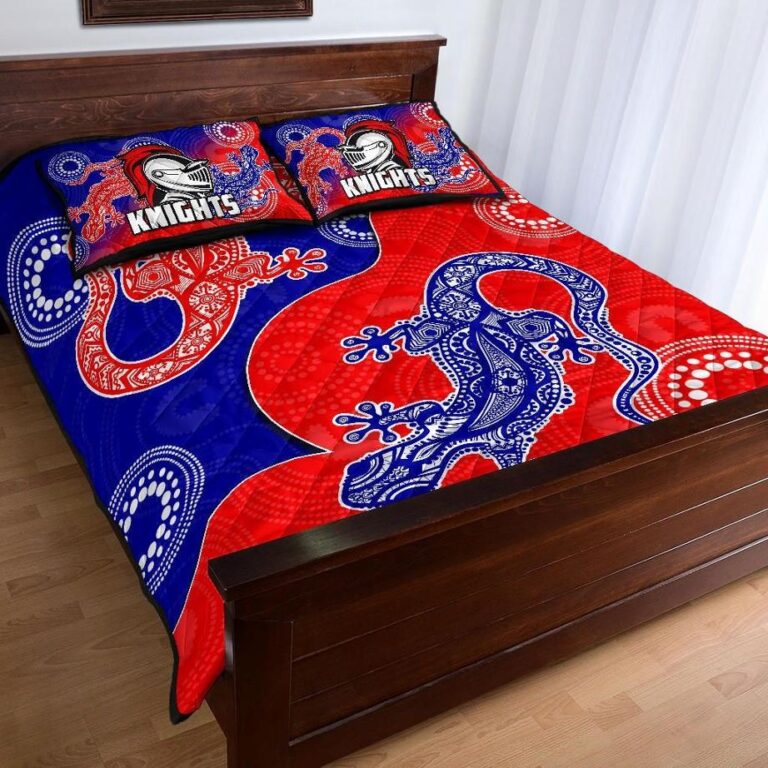 NRL Newcastle Knights Quilt Bed Set Aboriginal
