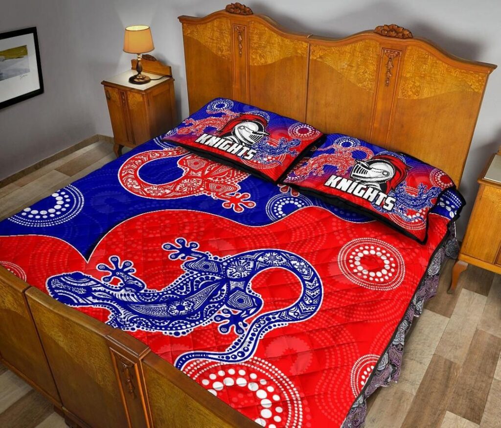 NRL Newcastle Knights Quilt Bed Set Aboriginal
