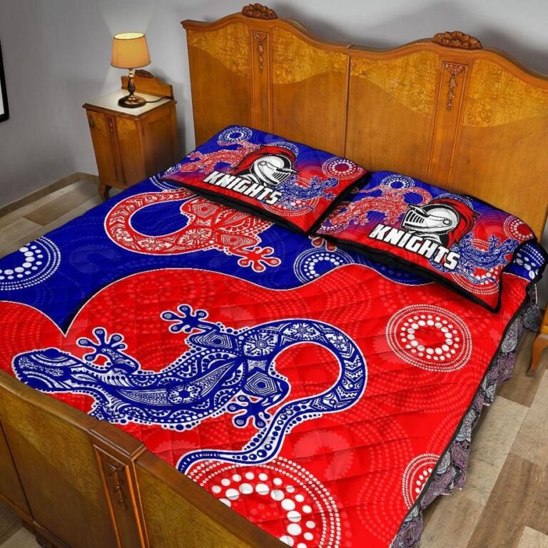 NRL Newcastle Knights Quilt Bed Set Aboriginal
