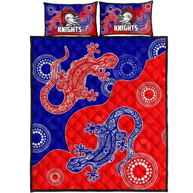 NRL Newcastle Knights Quilt Bed Set Aboriginal