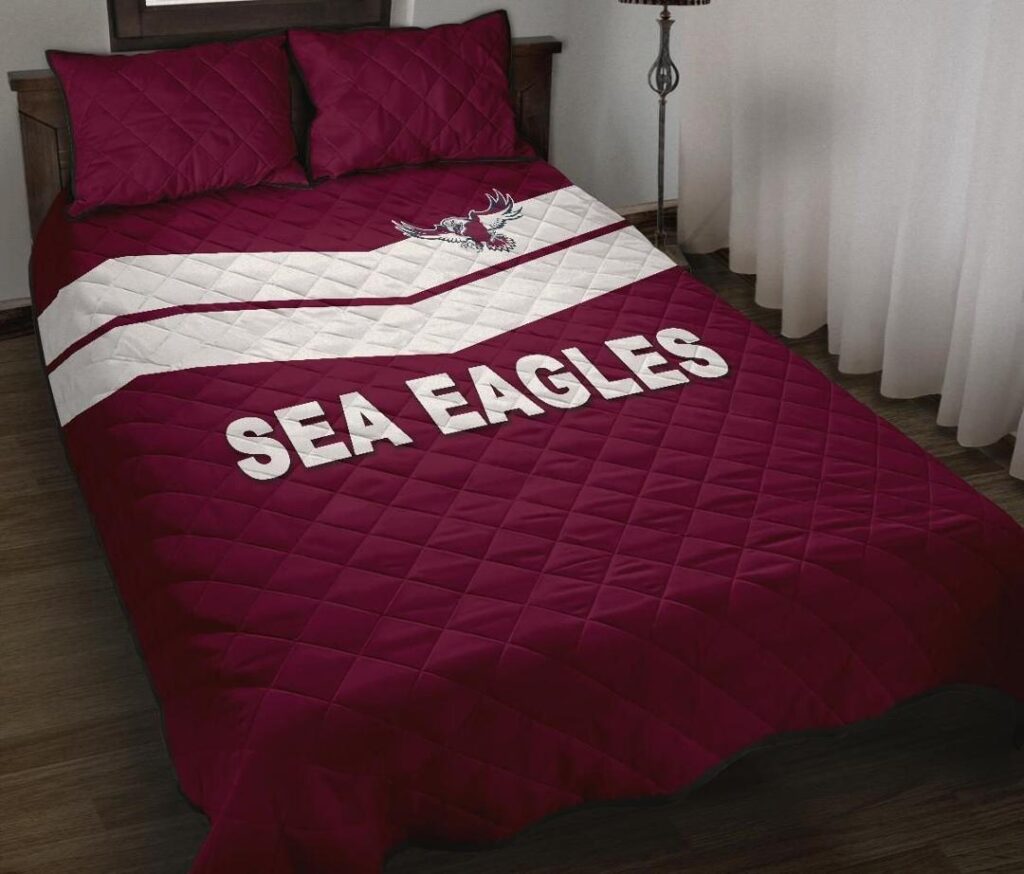 NRL Warringah Quilt Bed Set Sea Eagles Original