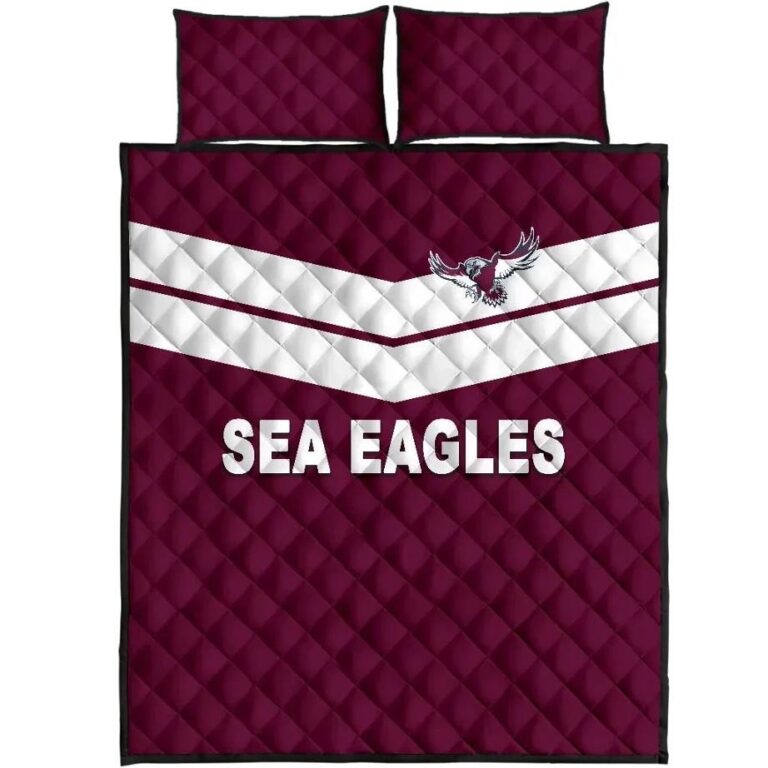 NRL Warringah Quilt Bed Set Sea Eagles Original