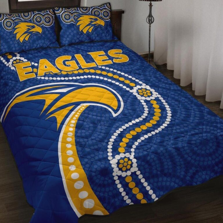NRL Australia Football Quilt Bed Set Eagles Indigenous