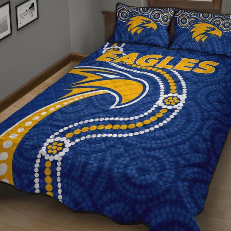 NRL Australia Football Quilt Bed Set Eagles Indigenous