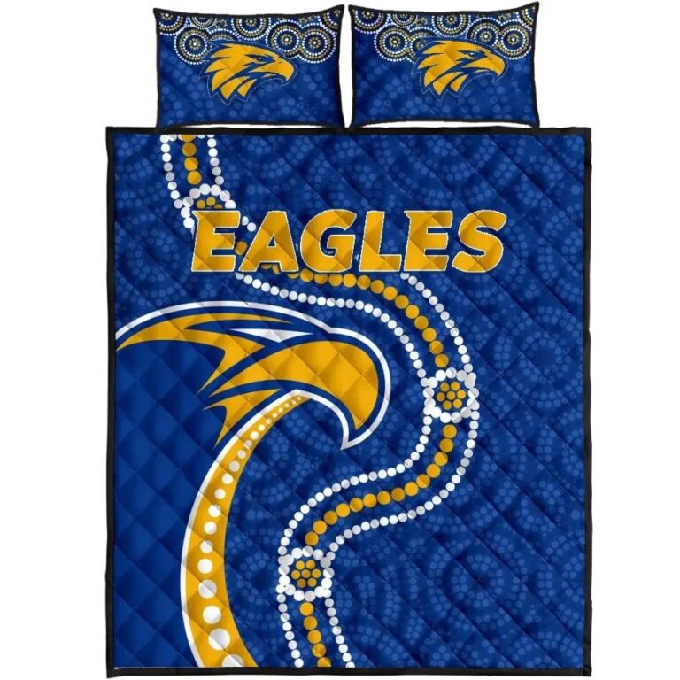 NRL Australia Football Quilt Bed Set Eagles Indigenous