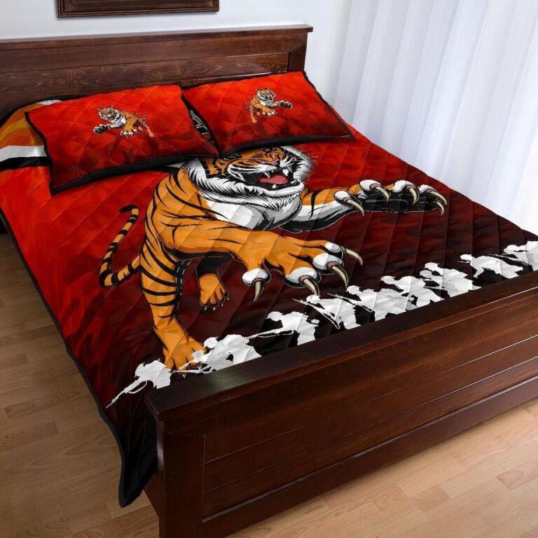 NRL Wests Quilt Bed Set Tigers Anzac Vibes