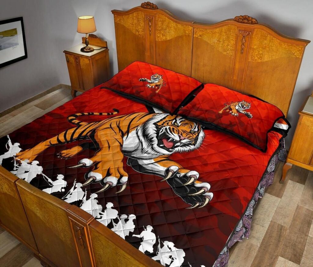 NRL Wests Quilt Bed Set Tigers Anzac Vibes