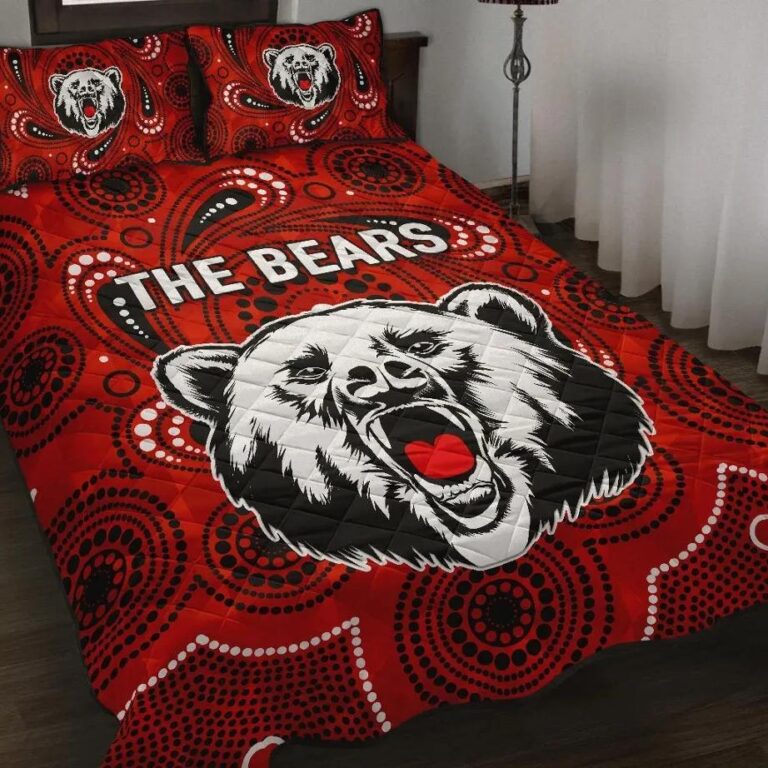 NRL North Sydney Quilt Bed Set The Bears Indigenous