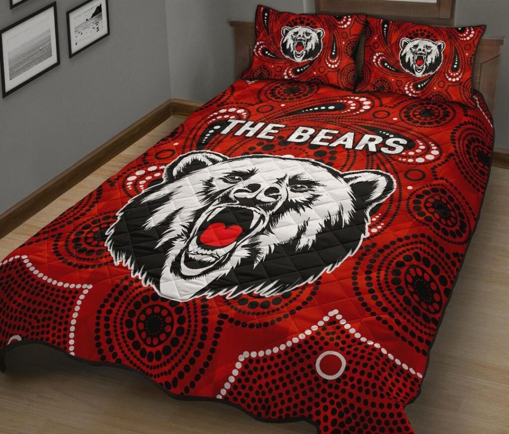 NRL North Sydney Quilt Bed Set The Bears Indigenous