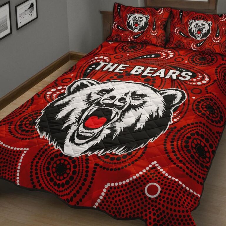 NRL North Sydney Quilt Bed Set The Bears Indigenous