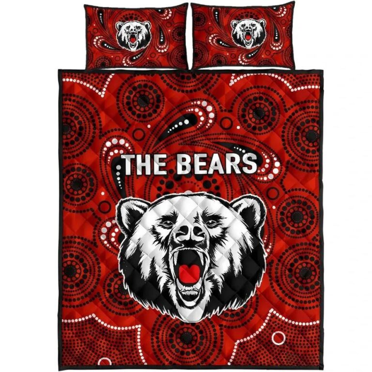 NRL North Sydney Quilt Bed Set The Bears Indigenous