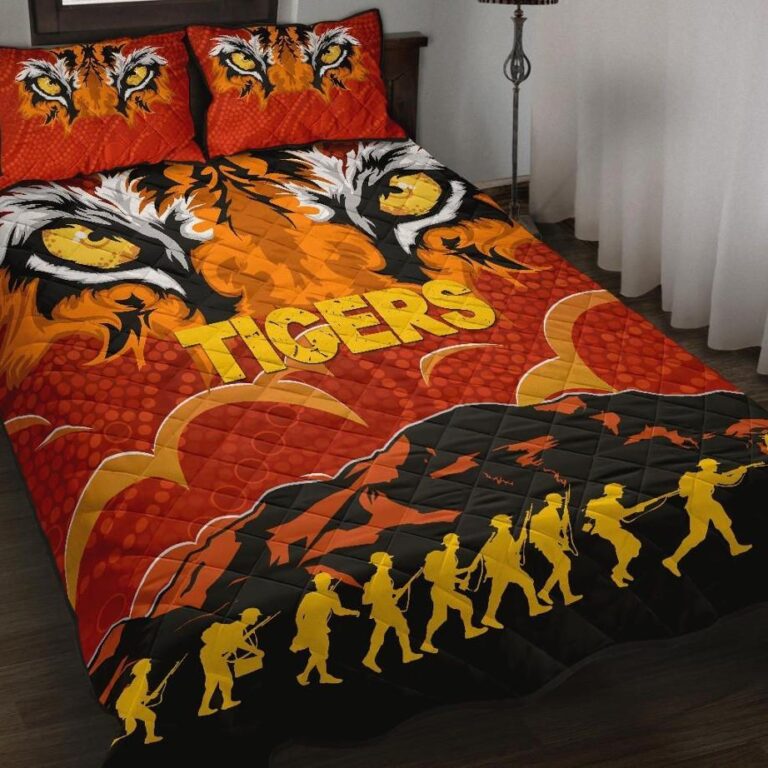 NRL Wests Quilt Bed Set Tigers Anzac Country Style