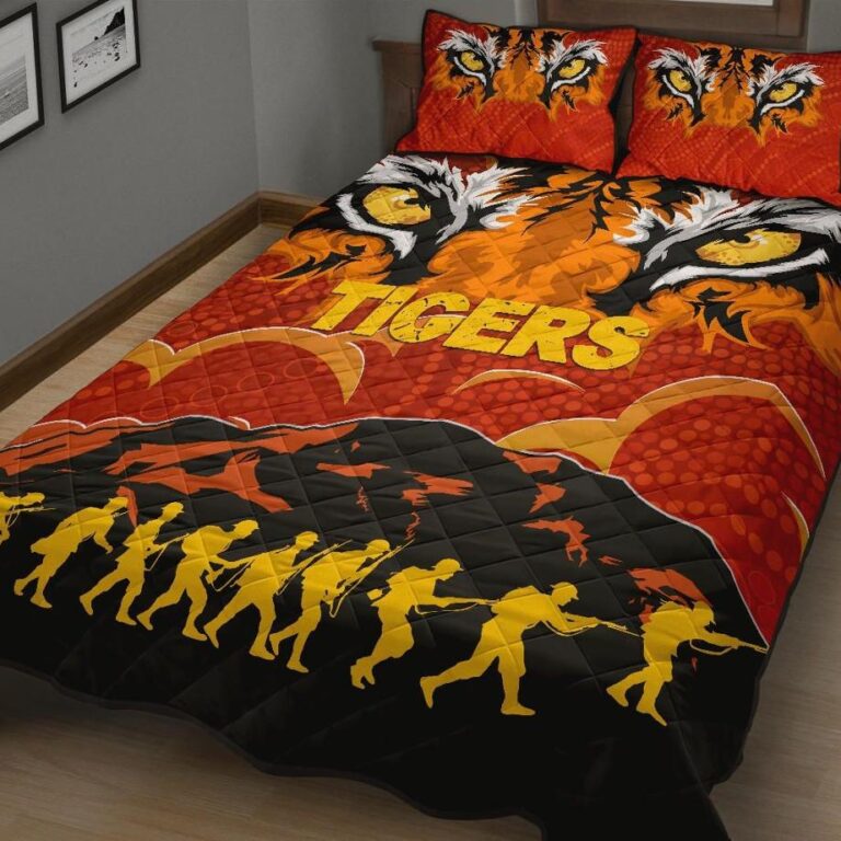 NRL Wests Quilt Bed Set Tigers Anzac Country Style