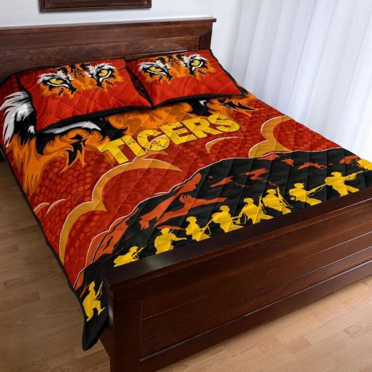 NRL Wests Quilt Bed Set Tigers Anzac Country Style
